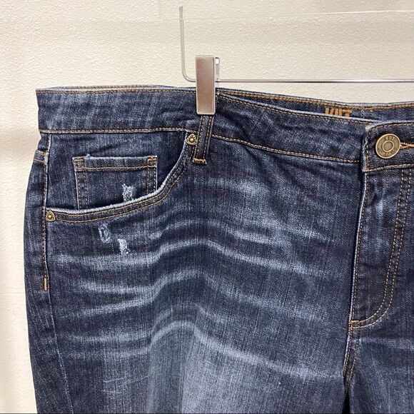 Kut From The Kloth Katy Boyfriend Denim Shorts Dark Wash - Picture 6 of 6